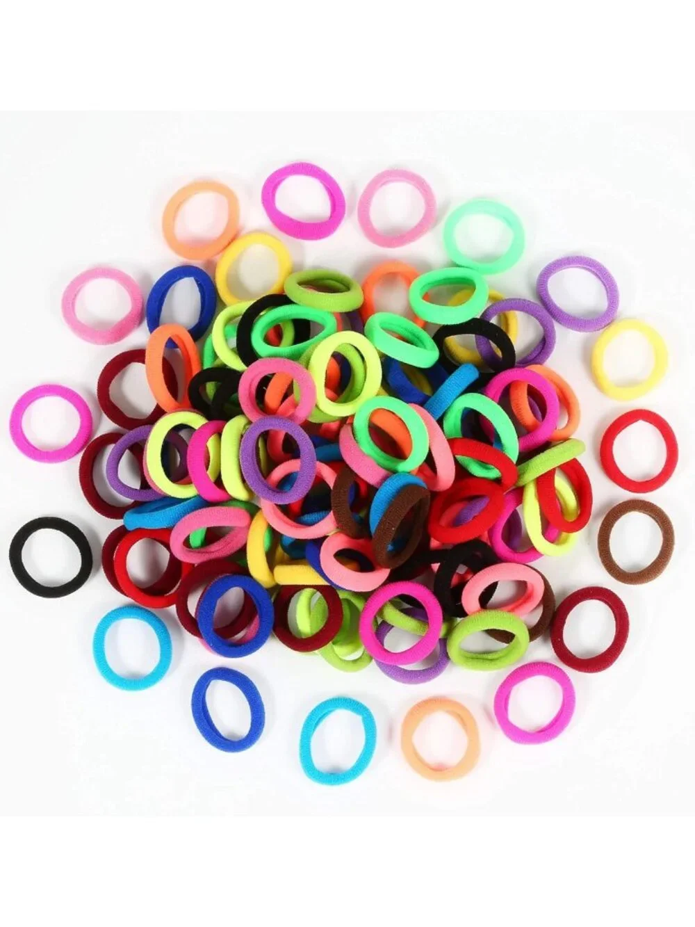 Cute Baby Hair Ties | Elastic Ponytail Holders for Girls & Toddlers, 12 Pack